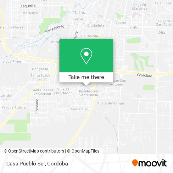 Mapa de Casa Pueblo Sur