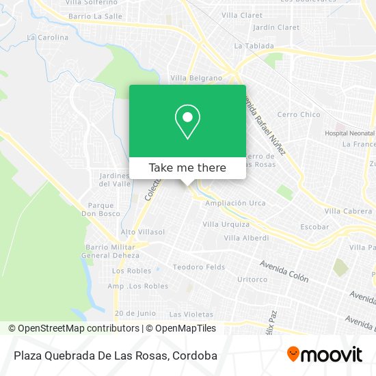 Plaza Quebrada De Las Rosas map
