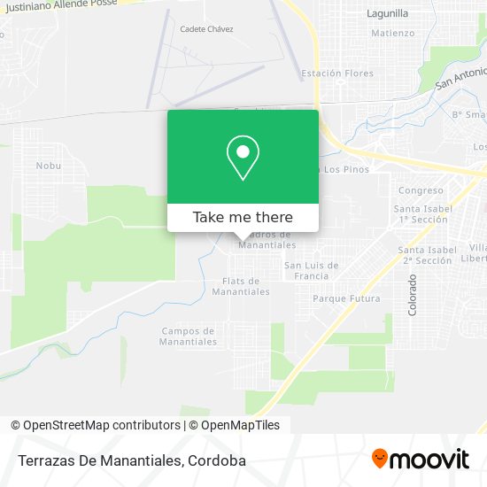Mapa de Terrazas De Manantiales