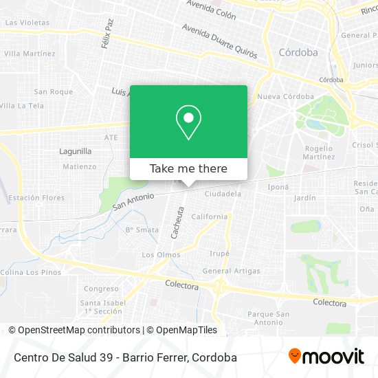 Centro De Salud 39 - Barrio Ferrer map