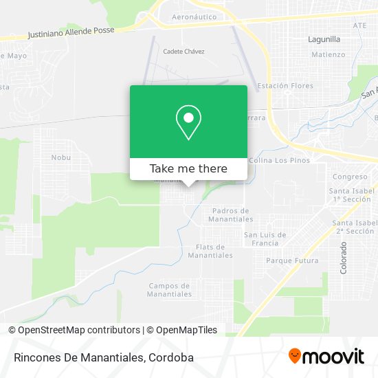 Mapa de Rincones De Manantiales