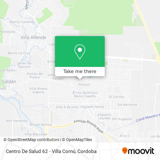 Centro De Salud 62 - Villa Cornú map