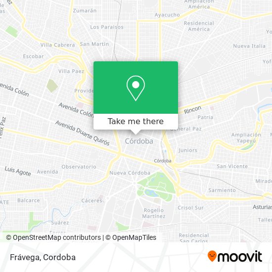 Mapa de Frávega