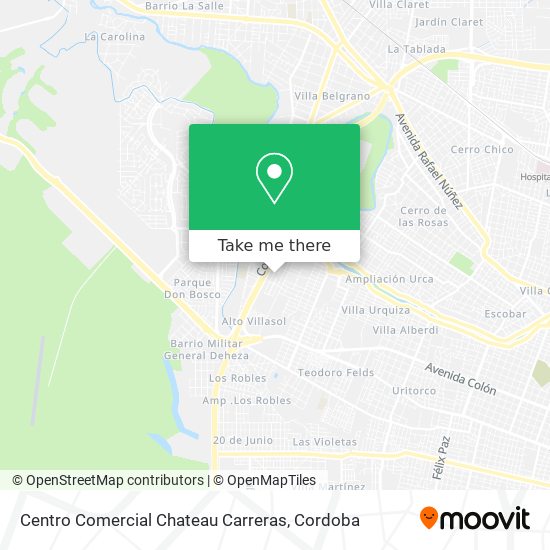 Mapa de Centro Comercial Chateau Carreras