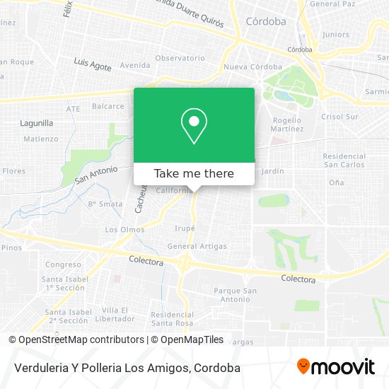 Mapa de Verduleria Y Polleria Los Amigos