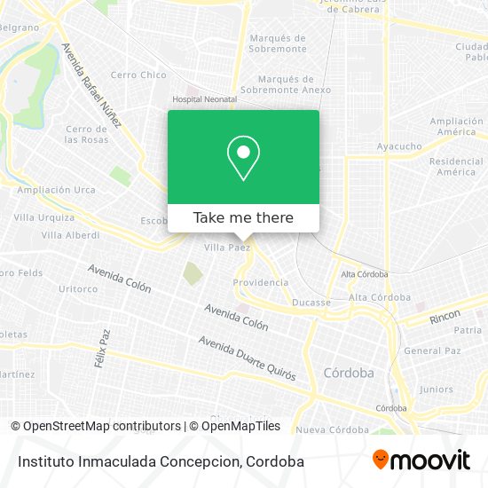 Instituto Inmaculada Concepcion map