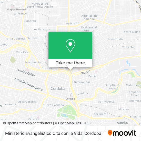 Mapa de Ministerio Evangelístico Cita con la Vida