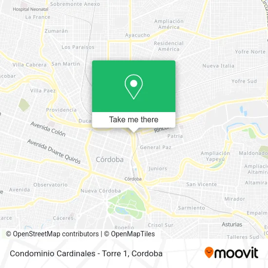 Condominio  Cardinales - Torre 1 map