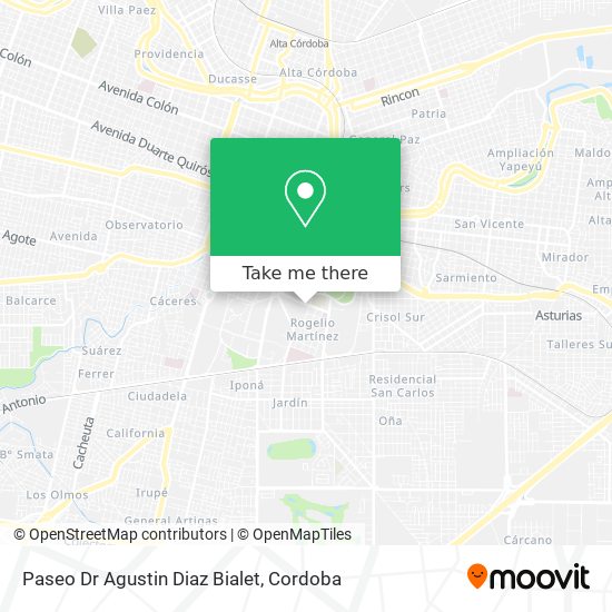 Paseo Dr Agustin Diaz Bialet map