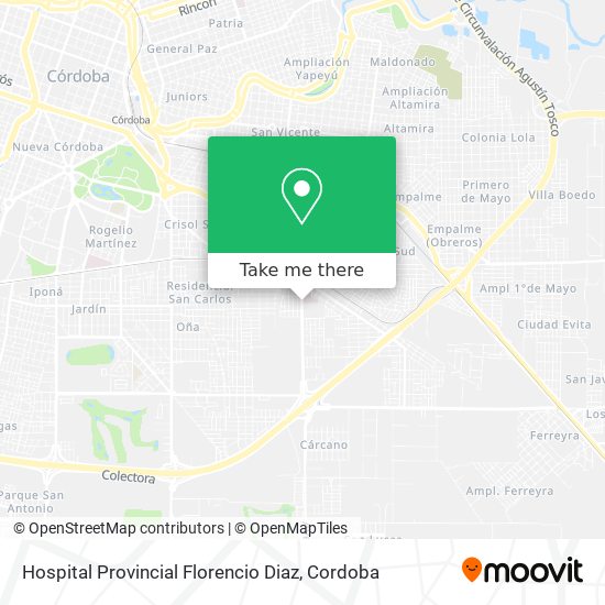 Hospital Provincial Florencio Diaz map