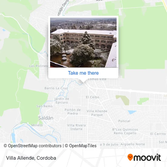 Mapa de Villa Allende