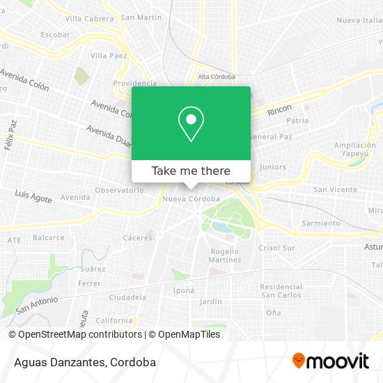 Mapa de Aguas Danzantes