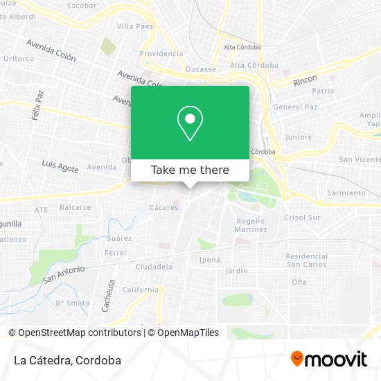 Mapa de La Cátedra