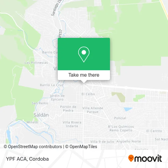 Mapa de YPF ACA