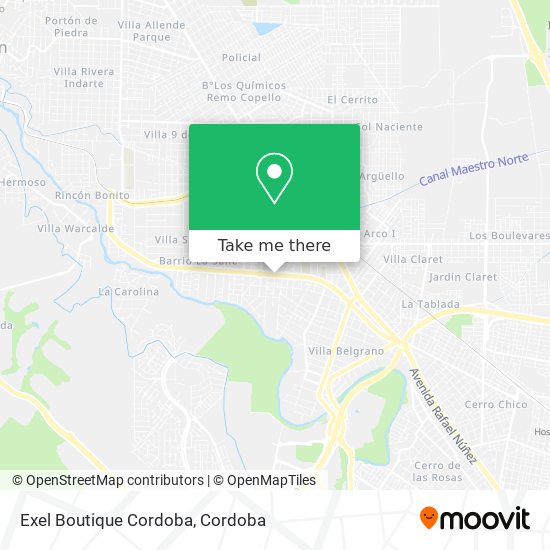 Mapa de Exel Boutique Cordoba