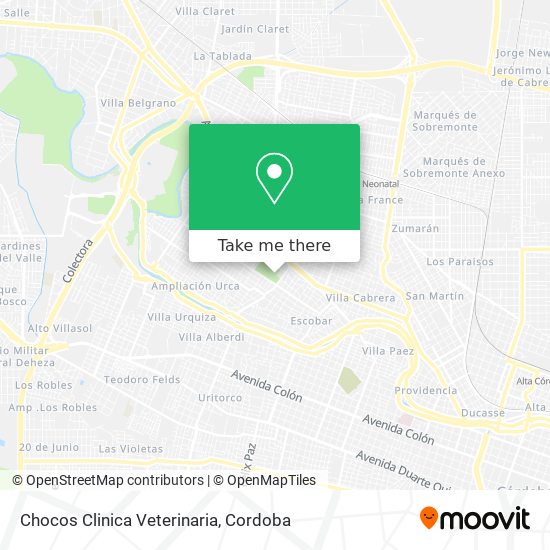 Chocos Clinica Veterinaria map