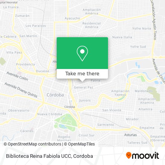 Biblioteca Reina Fabiola UCC map