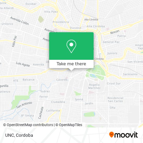 Mapa de UNC