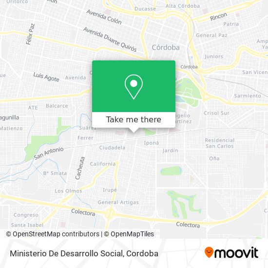 Ministerio De Desarrollo Social map