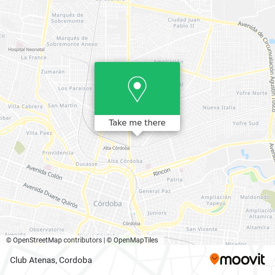 Mapa de Club Atenas