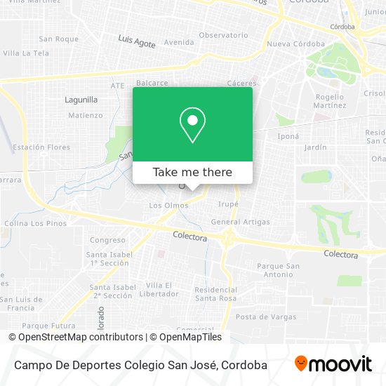 Campo De Deportes Colegio San José map