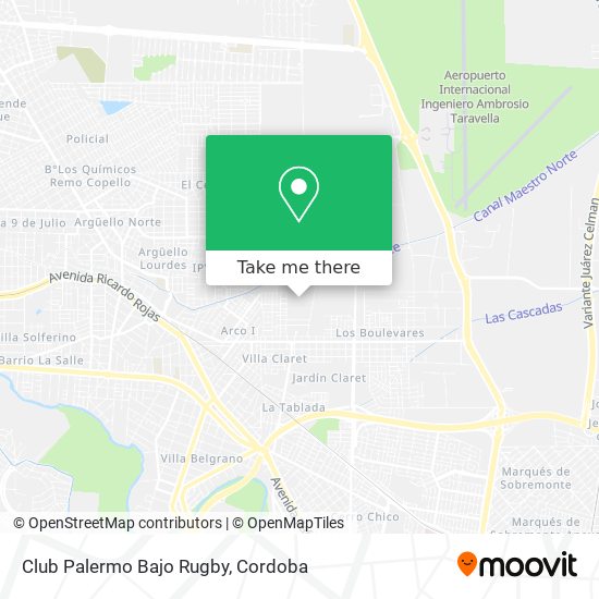 Club Palermo Bajo Rugby map