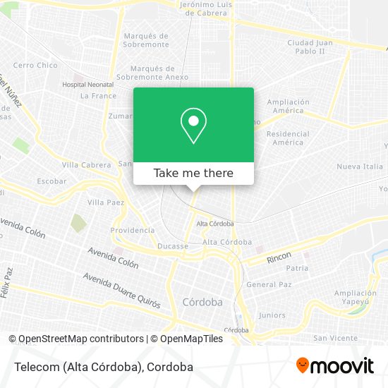 Telecom (Alta Córdoba) map