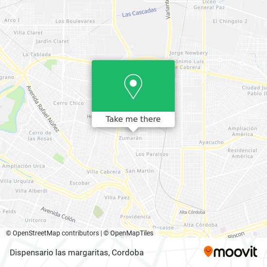 Dispensario las margaritas map
