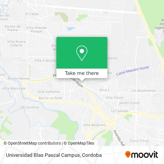 Universidad Blas Pascal Campus map