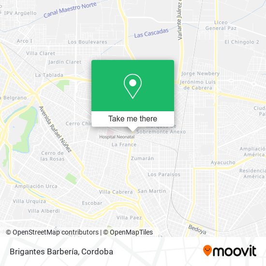 Brigantes Barbería map