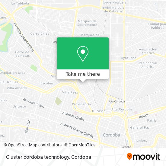 Cluster cordoba technology map