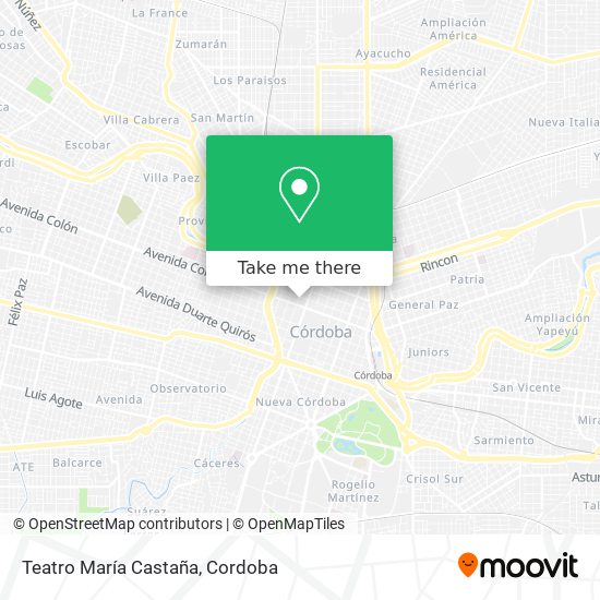 Mapa de Teatro María Castaña