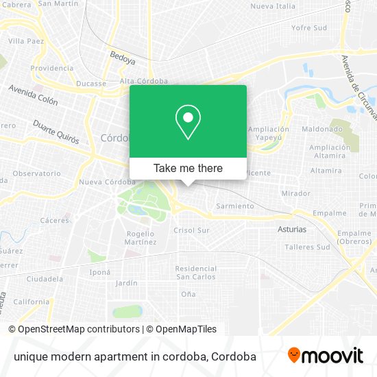 unique modern apartment in cordoba map