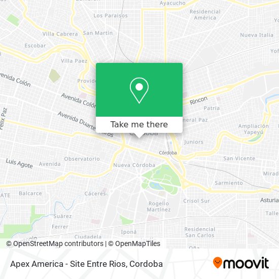 Apex America - Site Entre Rios map