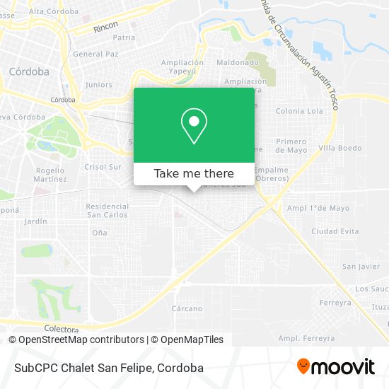 Mapa de SubCPC Chalet San Felipe