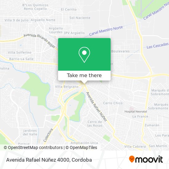 Avenida Rafael Núñez 4000 map