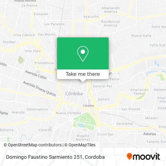 Domingo Faustino Sarmiento 251 map