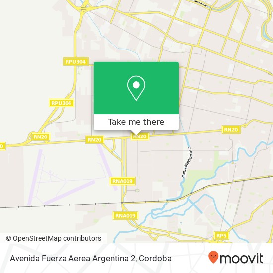 Avenida Fuerza Aerea Argentina 2 map