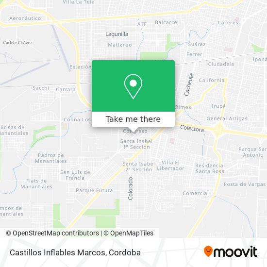 Mapa de Castillos Inflables Marcos