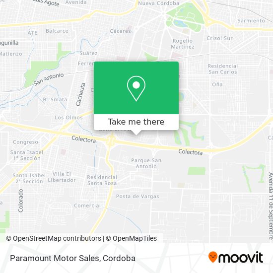 Mapa de Paramount Motor Sales