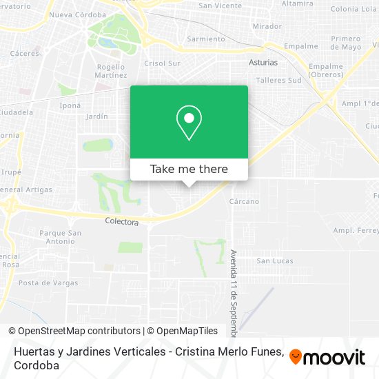 Huertas y Jardines Verticales - Cristina Merlo Funes map