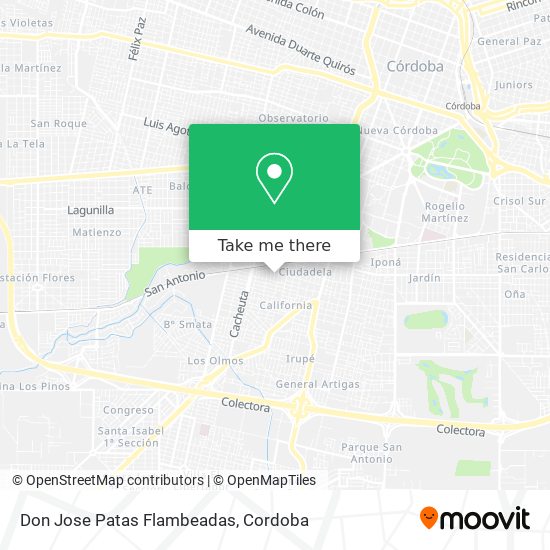 Mapa de Don Jose Patas Flambeadas