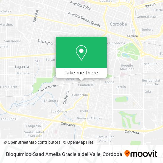 Bioquímico-Saad Amelia Graciela del Valle map
