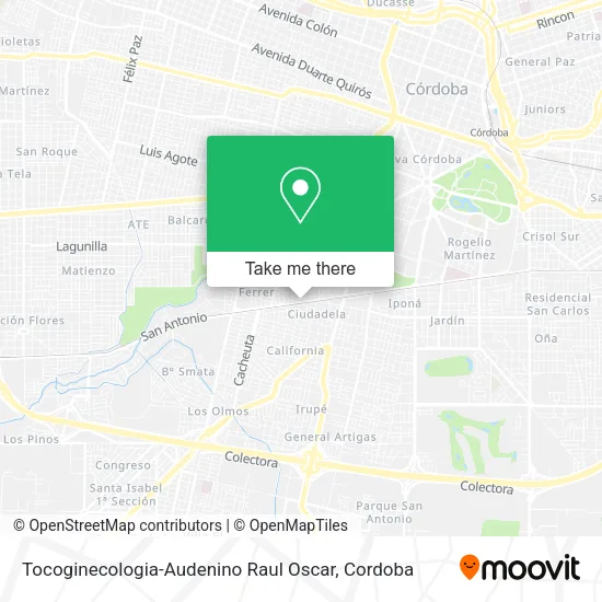 Tocoginecologia-Audenino Raul Oscar map