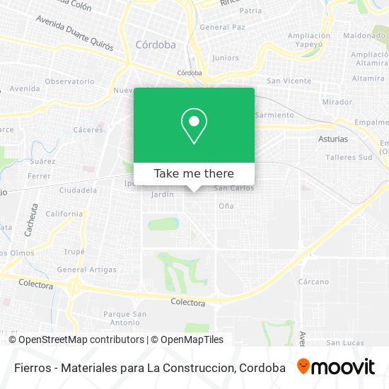 Mapa de Fierros - Materiales para La Construccion