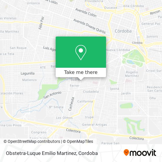 Obstetra-Luque Emilio Martinez map