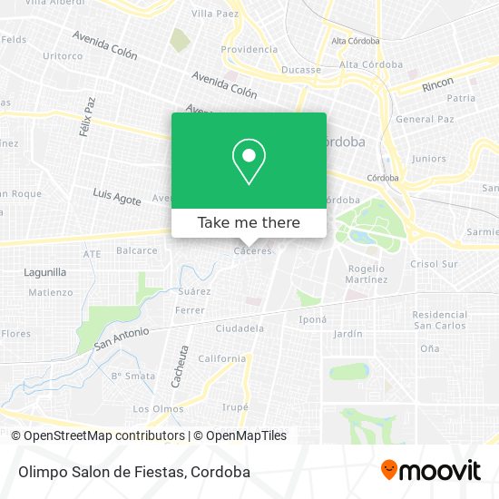 Olimpo Salon de Fiestas map