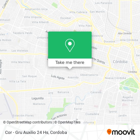 Mapa de Cor - Gru Auxilio 24 Hs