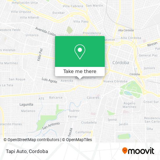 Mapa de Tapi Auto