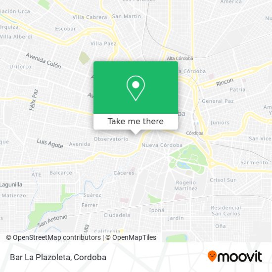 Mapa de Bar La Plazoleta